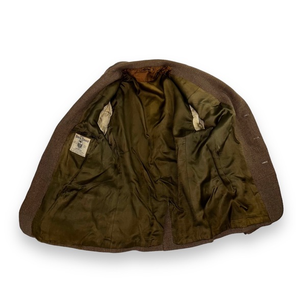 Vintage Independent Harris Tweed Producers Mens Blazer Sports Coat Jacket Brown - Picture 6 of 11